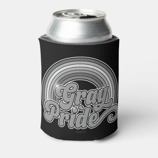 Grijze Pride (in ruste bejaarde) Blikjeskoeler (Blikje Achterkant)