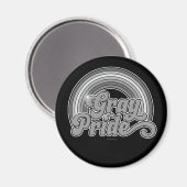 Grijze Pride (in ruste bejaarde) Magneet (Voorkant / Achterkant)