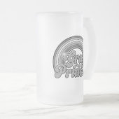 Grijze Pride (in ruste bejaarde) Matglas Bierpul (Voorkant rechts)