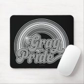 Grijze Pride (in ruste bejaarde) Muismat (Met muis)