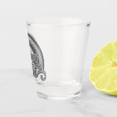 Grijze Pride (in ruste bejaarde) Shot Glas (Rechts)