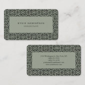   Grijze Professionele Klassiek Visitekaartje (Voorkant / Achterkant)