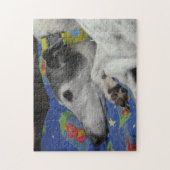 Grijze puzzel legpuzzel (Verticaal)