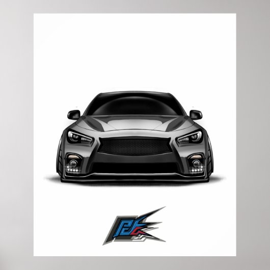 grijze q50 poster (Voorkant)