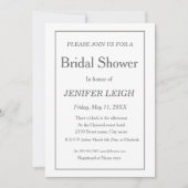 Grijze rand Elegant Silver Kaart (Voorkant)