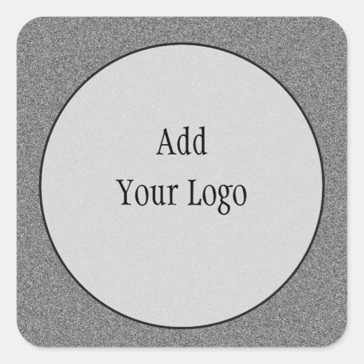 Grijze rand met lichte middellijn Sticker (Voorkant)