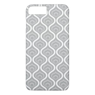 Grijze Retro Golven iPhone 8 Plus / 7 Plus Hoesje