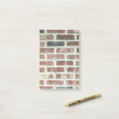 Grijze rode bakstenen Wandachtergrond Brick textuu Post-it® Notes (Op bureau)