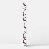 grijze rode cirkels wit Case-Mate iPhone case (Achterkant / Rechts)