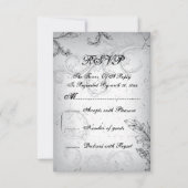 Grijze rol 25e zilveren huwelijksverjaardag RSVP (Voorkant)