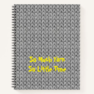 Grijze rond gebreide textuur notitieboek