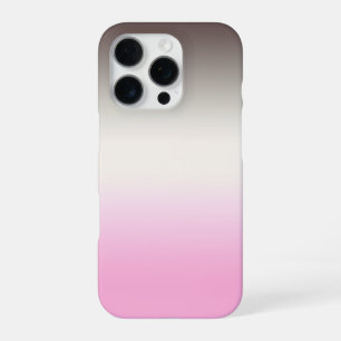 Grijze roze ombre iPhone 16 pro hoesje