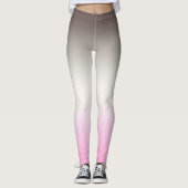 Grijze roze ombre leggings (Voorkant)