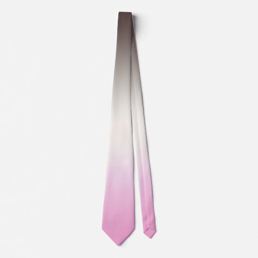 Grijze roze ombre stropdas (Voorkant)