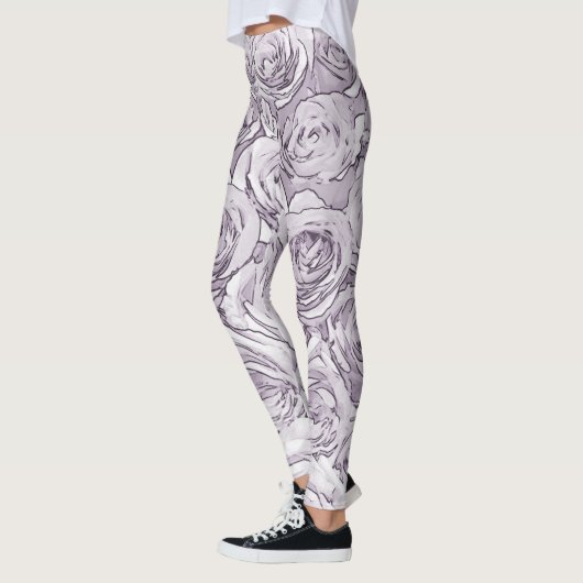Grijze Rozen Leggings (Links)