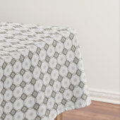 Grijze ruitvormig vierkant tafelkleed (Voorbeeld)
