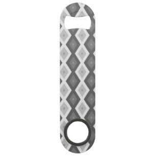 Grijze ruitvormige schaduw speed flessenopener