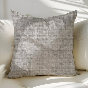 Grijze Rustieke Hertenbok Burlap Worp Kussens