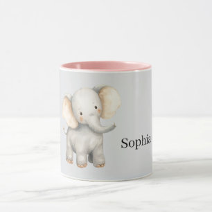 Grijze Safari Olifant Mok