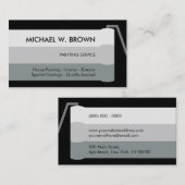 Grijze Schilderrol Interieur Exterieur Visitekaartje (Voorkant / Achterkant)