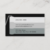 Grijze Schilderrol Interieur Exterieur Visitekaartje (Achterkant)