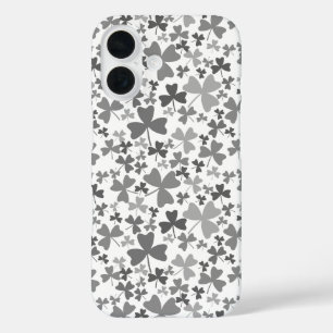 Grijze Shamrocks iPhone 16 Hoesje