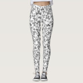Grijze Shamrocks Leggings (Voorkant)