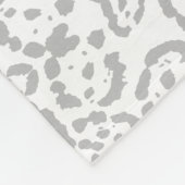 Grijze sneeuwknol — Dierafdrukken Fleece Deken (Hoek)