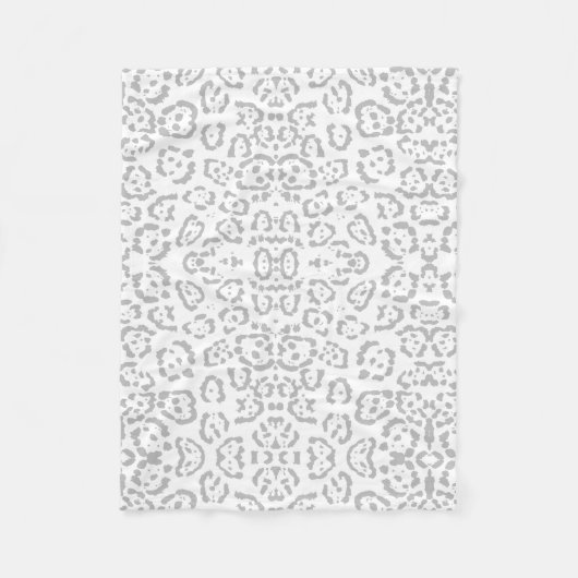 Grijze sneeuwknol — Dierafdrukken Fleece Deken (Voorkant)