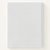Grijze Snowflake Baby shower Guest Book Notitieboek (Achterkant)