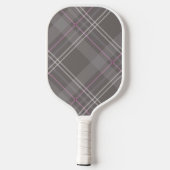 Grijze spelige monogram  naam pickleball paddle (Achterkant)