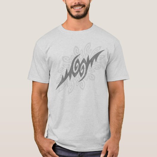 Grijze stam "Lightning" T-Shirt (Voorkant)