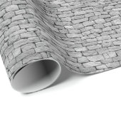 Grijze stenen muur, abstracte achtergrond. cadeaupapier (Rol Hoek)