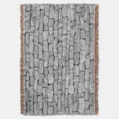 Grijze stenen muur, abstracte achtergrond. deken (Voorkant Verticaal)