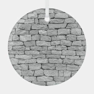 Grijze stenen muur, abstracte achtergrond. glas ornament