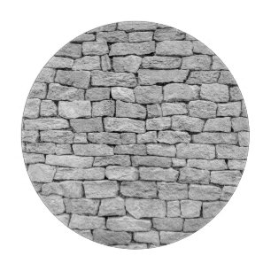 Grijze stenen muur, abstracte achtergrond. snijplank