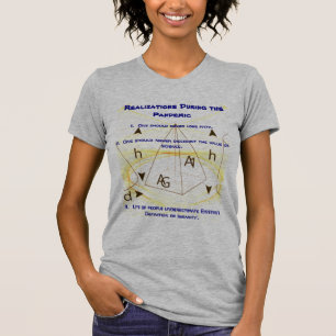 Grijze 'Stijl' 'Realisaties tijdens Pandemie' T-shirt