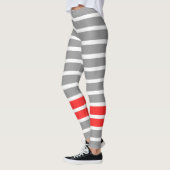 Grijze streep leggings (Links)