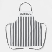 Grijze streep Schort (Voorkant)