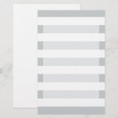 Grijze streepjes wijzigen in om het even welke kle briefpapier (Voorkant / Achterkant)