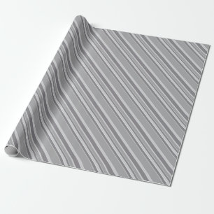 Grijze strepen cadeaupapier