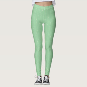 Grijze strepen en stippen modern ecologisch ontwer leggings