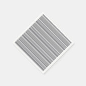 Grijze strepen servet (Hoek)