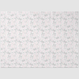 Grijze Strikken & Roze Stippen Tissuepapier