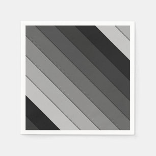 Grijze stripespatroonlegger servet