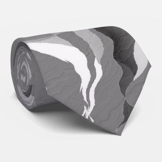 Grijze Stropdas van Camouflage (Opgerold)