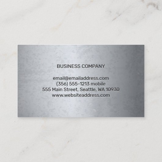 Grijze structuur | Modellen Visitekaartje (Achterkant)