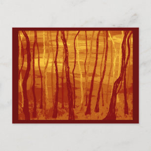 Grijze struikgewas briefkaart