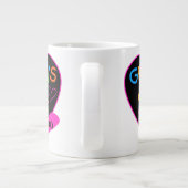 Grijze T-shirts, Mokken, Buttonnen, Hoesjes Grote Koffiekop (Achterkant)