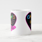 Grijze T-shirts, Mokken, Buttonnen, Hoesjes Grote Koffiekop (Voorkant)